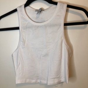 White Crop top